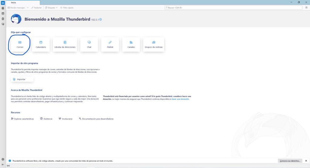 Configurar correo